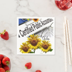 Serviettes en papier Tournesol Comptable