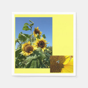 Serviettes en papier Tournesols