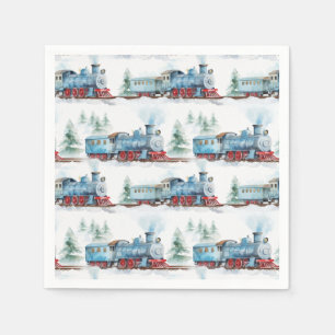 Serviettes en papier Train, Fête d'anniversaire Lo