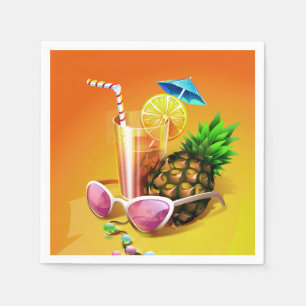 Serviettes en papier Tropical Drink