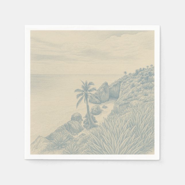 Serviettes en papier Tulum (Devant)
