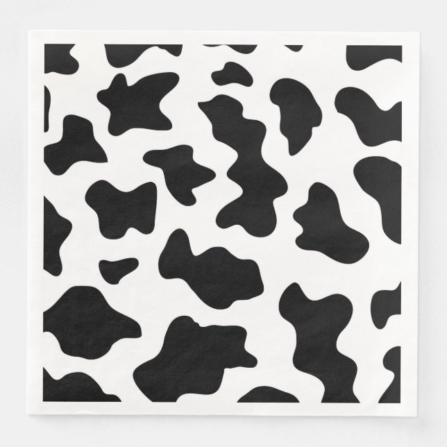 serviettes en papier vache meuglant (Devant)