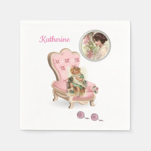 Serviettes en papier victorien