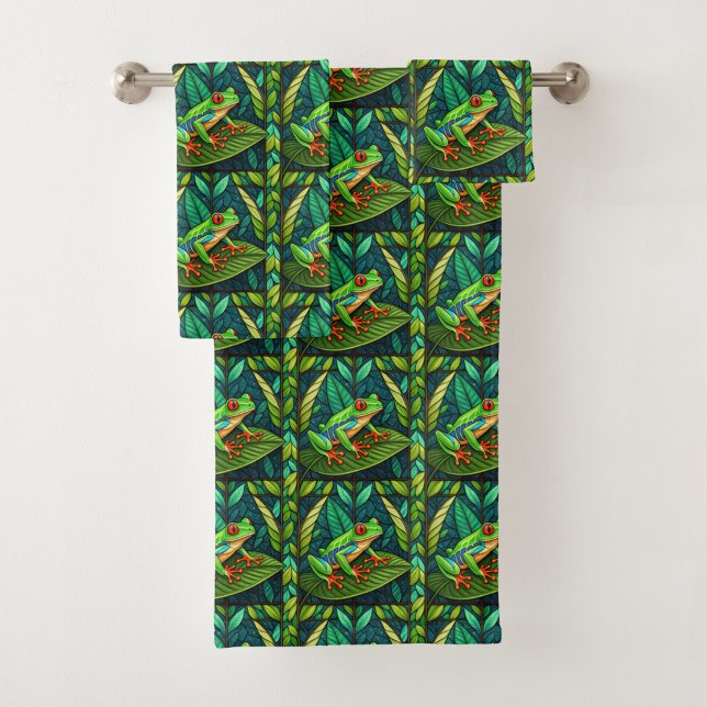 Serviettes et gants de toilette colorés  (Créateur téléchargé)