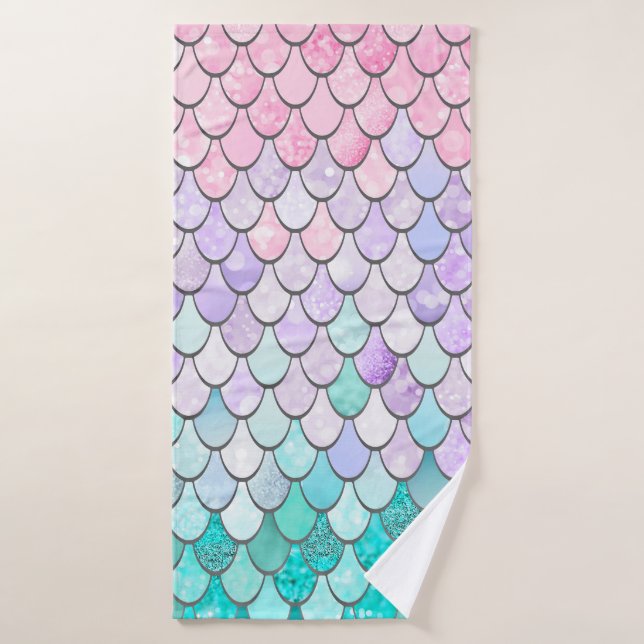 Serviettes et linge de maison Pastel Mermaid (Serviette de bain)