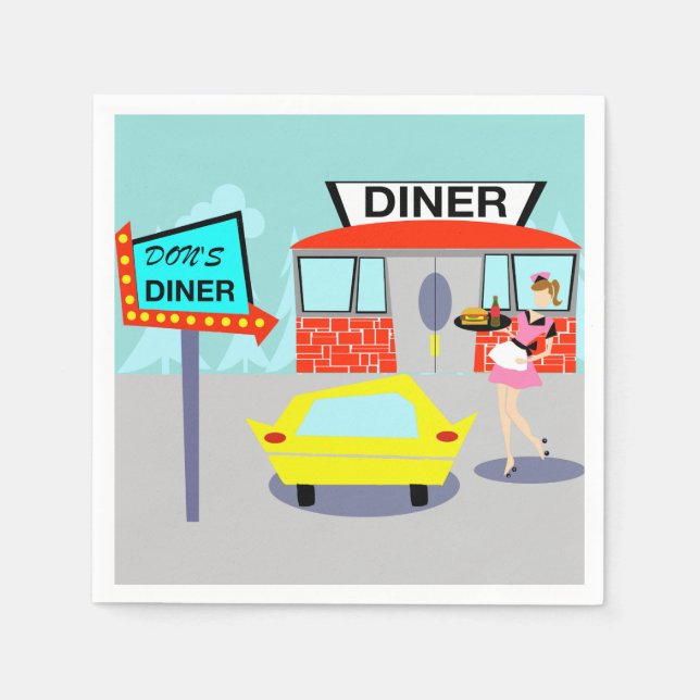 Serviettes jetables dans les années 1950 (Devant)