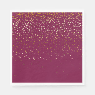 SERVIETTES JETABLES FÊTE EN PAPIER PETITES ÉTOILES