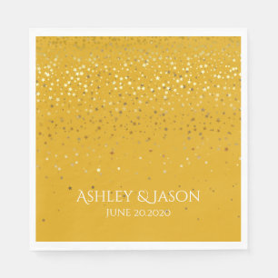 SERVIETTES JETABLES FÊTE EN PAPIER PETITES ÉTOILES