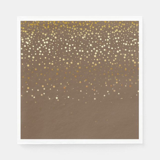 SERVIETTES JETABLES FÊTE EN PAPIER PETITES ÉTOILES (Devant)