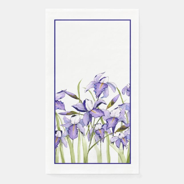 serviettes ou serviettes en papier iris (Devant)