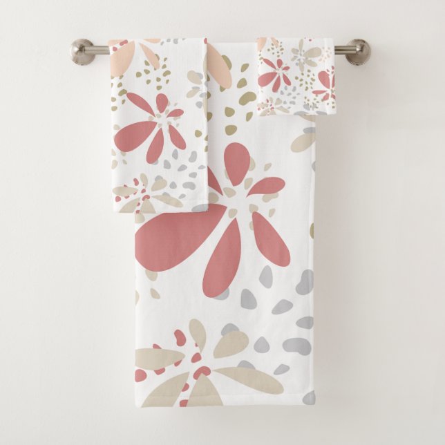 Serviettes Pastel Feuilles & Points (En situation)