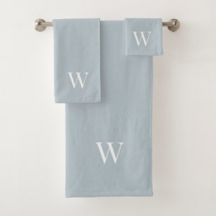 Serviettes personnalisées gris argenté Monogramme