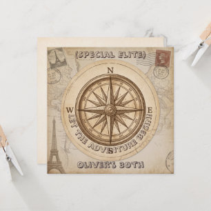 Serviettes personnalisées pour anniversaire de voy