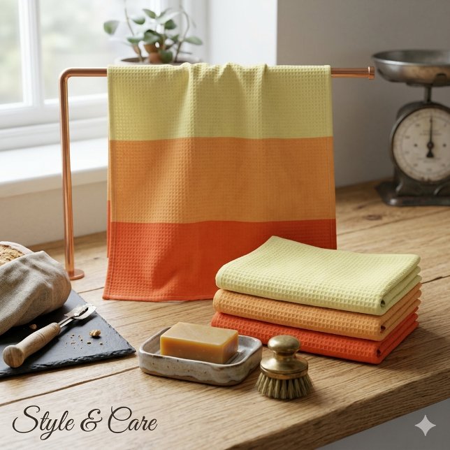 Serviettes rayées fraîches : serviette pour les ma (Fresh Stripes Contemporary Multi-Tone Hand Towel)