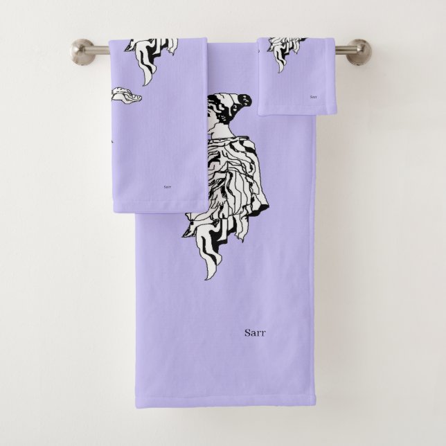 Serviettes set Statue grecque (En situation)