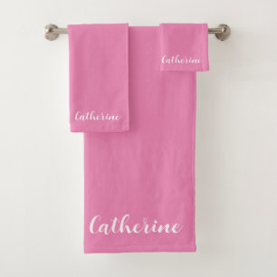 Serviettes Turquoise personnalisées Set avec nom