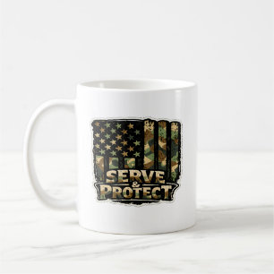 🇫🇷 Servir & Protéger – Mug à café patriotique ☕�