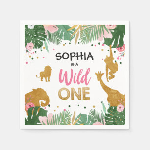 Servir une serviette en papier Wild Jungle Animaux