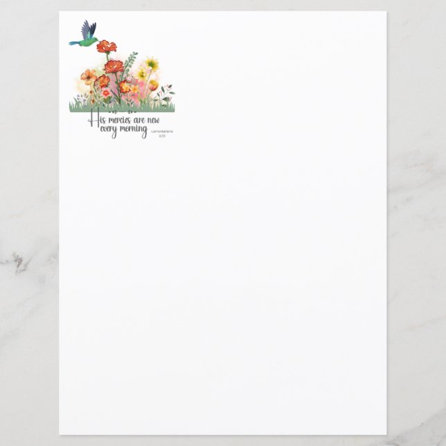 Ses fonds sont nouveaux chaque jour (Devant)