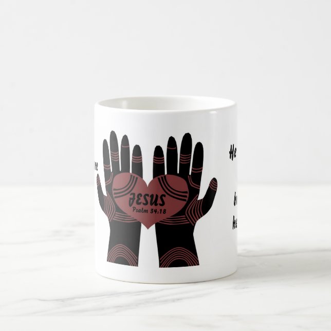Ses mains sont des mains de guérison tasse (Centre)