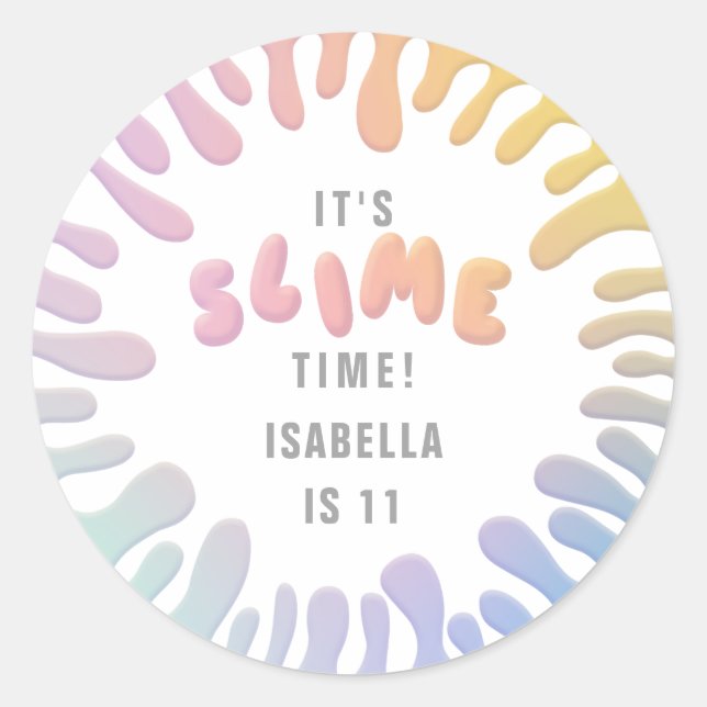 Ses stickers de fête d'anniversaire en arc-en-ciel (Devant)