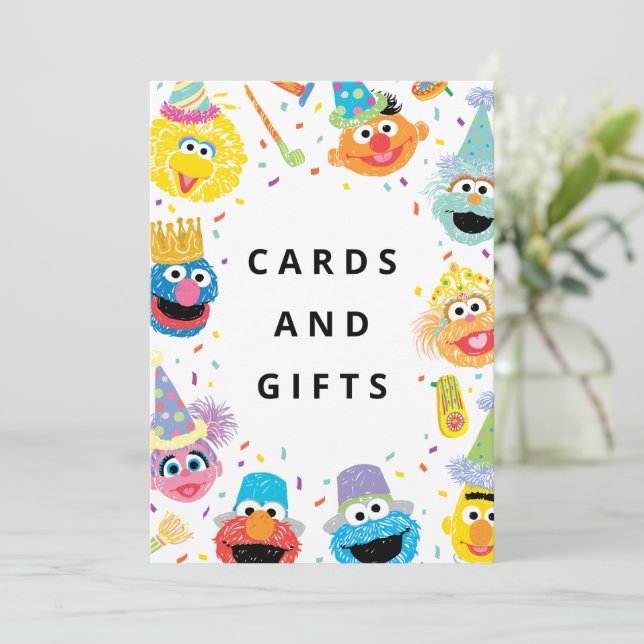 Sesame Street Pals Confetti | Cartes et cadeaux (Debout devant)