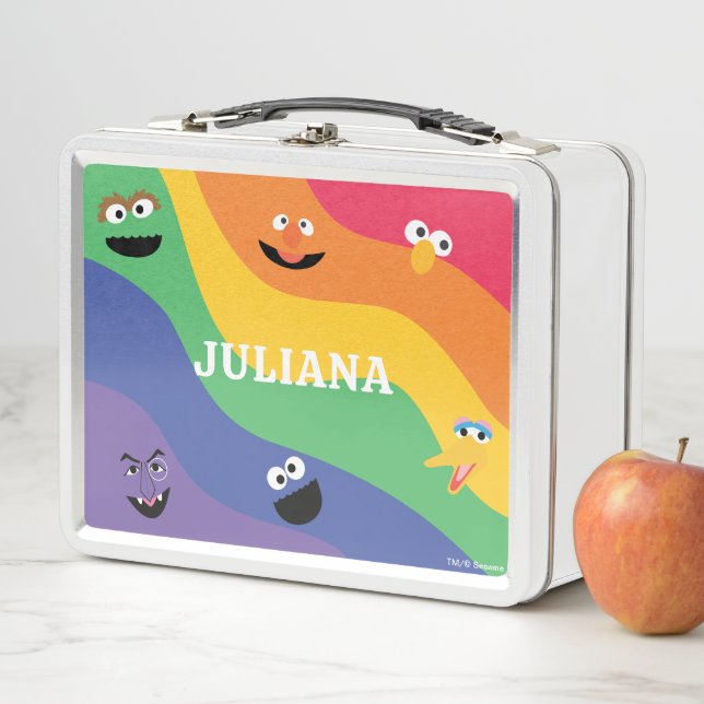 Sesame Street Pals Rainbow Metal Lunchbox (En situation)