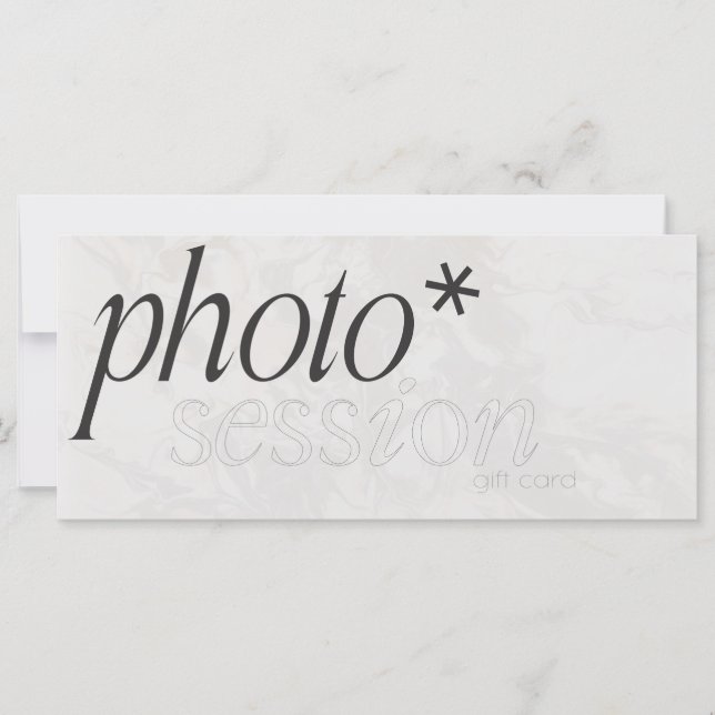 Session photo Carte cadeau, certificat de photogra (Devant)