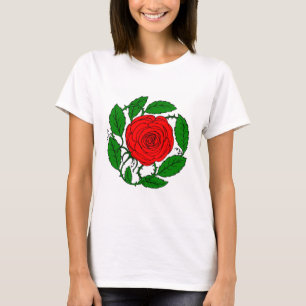 S'est levé le T-shirt rouge pour des femmes. À