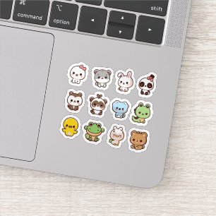 Set autocollant animaux Cute kawaii