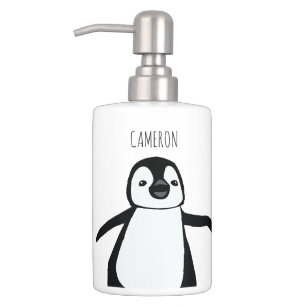 Accessoires Dessin Pingouin Pour Salles De Bain Zazzle Fr