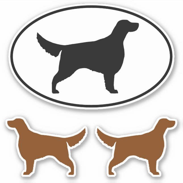 Set de stickers vinyle pour chien de Setter irland (Devant)