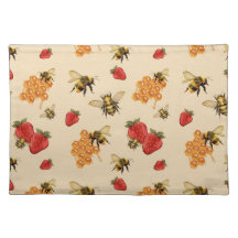Set de table abeilles et baies