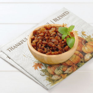 Set De Table Aquarelle mignonne Citrouilles Merci Grateful béni