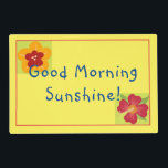 Set De Table Bon Matin Soleil Vous Êtes Aimé Couleurs Lumineuse<br><div class="desc">Éclairez la journée de votre bien-aimé avec ces sets de table laminés. Customisez avec les noms de famille. Recherchez les coupons quotidiens sur Zazzle. Rejoignez Zazzle black pour $9.95 et recevez l'expédition gratuite sur certains articles. Oui, vous l'avez bien lu ! Livraison gratuite de 9, 95 $; par la suite,...</div>