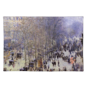 Set De Table Boulevard des Capucines par Claude Monet, Art nouv