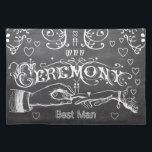Set De Table Bridesmaid Chalkboard Moderne Typographie Vintage<br><div class="desc">Retro Chalkboard Art avec la main de Groom Placing the Ring on His Bride's Finger comme ils disent "I Do" Chalkboard Typographie victorienne rétro sur le dos. Anglais Cottagecore Wedding Invitations avec un élément vintage de frontière qui est unique et sûr d'obtenir beaucoup de compliments lorsque vous envoyez ceux-ci à...</div>