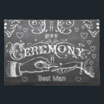 Set De Table Bridesmaid Chalkboard Moderne Typographie Vintage<br><div class="desc">Retro Chalkboard Art avec la main de Groom Placing the Ring on His Bride's Finger comme ils disent "I Do" Chalkboard Typographie victorienne rétro sur le dos. Anglais Cottagecore Wedding Invitations avec un élément vintage de frontière qui est unique et sûr d'obtenir beaucoup de compliments lorsque vous envoyez ceux-ci à...</div>