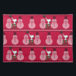 Set De Table cacahuètes | Snoopy Christmas Sweater Snowman<br><div class="desc">Célébrez les fêtes et votre amour des cacahuètes avec ce pull de Noël moche avec Snoopy et une rangée de bonhommes de neige.</div>