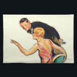 Set De Table Couples engagés<br><div class="desc">Artiste : Femme de John LaGatta | dans la chaise montrant l'anneau à l'homme</div>