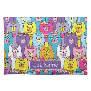 Sets De Table Motif Chat De Cadeaux Zazzle Fr
