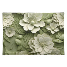 Élégant relief floral 3D incorporé