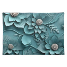Élégant relief floral 3D incorporé