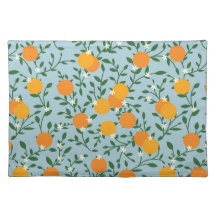 Set de table en tissu des Oranges de Valence
