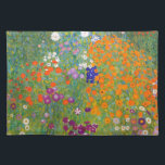 Set De Table Gustav Klimt :Jardin fleuri<br><div class="desc">Un joli tapis classique orné d'un jardin fleuri coloré,  peint par le peintre symboliste autrichien Gustav Klimt.</div>