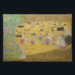 Set De Table Gustav Klimt "Le Baiser"<br><div class="desc">Chef-d'oeuvre de Gustav Klimt : "Le Baiser". "The Kiss", créé par le peintre autrichien Gustav Klimt. Il est considéré comme son oeuvre la plus célèbre. Il le peignit entre 1907 et 1908, point culminant de sa "période d'or", lorsqu'il peignit un certain nombre d'oeuvres utilisant la feuille d'or. L'Autriche considère le...</div>