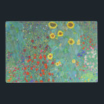 Set De Table Jardin agricole avec tournesol par Gustav Klimt<br><div class="desc">Visitez mon magasin pour un design plus intéressant et plus de choix de couleurs => zazzle.com/colorfulworld*</div>