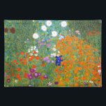 Set De Table Jardin d'agrément par le cru de Gustav Klimt<br><div class="desc">Art vintage de Bauerngarten/jardin d'agrément/jardin de cottage peint en 1905 par le symboliste et l'artiste autrichiens Gustav Klimt (1862-1918) de Nouveau d'art</div>