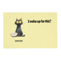 Je Me Suis Réveillé Pour Ça ? Chat noir personnali