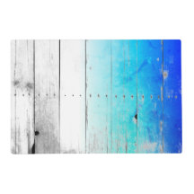 Nautique patiné en bois peint par bleu de bois de